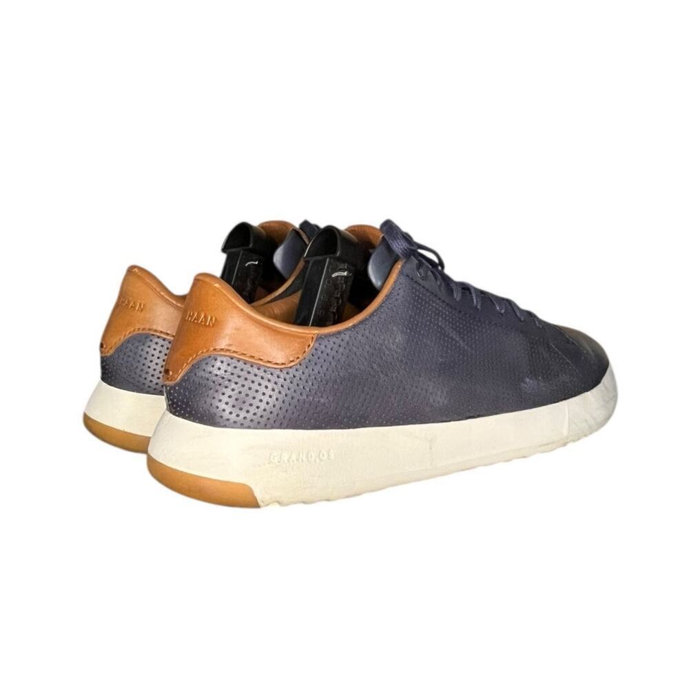 Mens Cole Haan Grandpro Leather Round Toe Sneakers Size 11.5 Blue - Picture 4 of 6